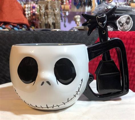 Disney Parks Jack Skellington Ceramic Coffee Mug And Spoon Disney Mugs