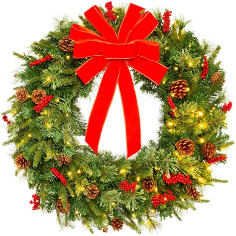 Buy Best Choice Products 24in Pre Lit Battery Powered Christmas Wreath