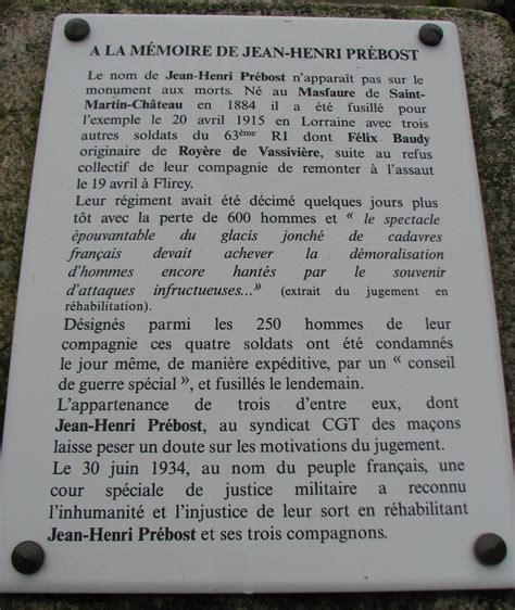 PRÉBOST Jean Henri 1884 1915 Annuaire des migrants maçons de la Creuse