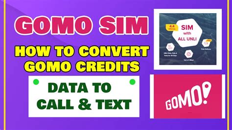 Gomo Tutorial How To Convert Gomo Credits From Data To Call And Text