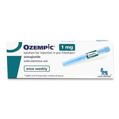 Buy Ozempic Semaglutide Injection Pen 1 Mg For Type 2 Diabetes 1 Ct