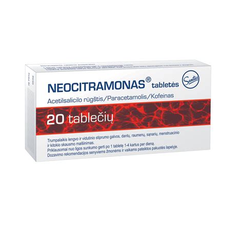 Neocitramonas Tablet S N Benu Vaistin Internete