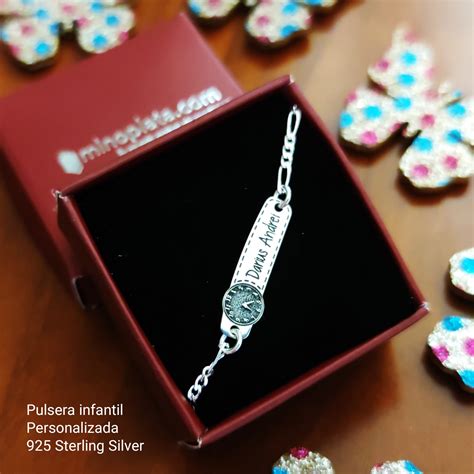 Pulsera esclava de Plata para niña Joyas personalizadas