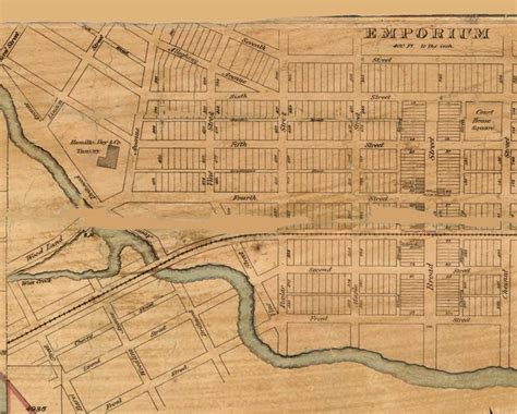 Cameron County Pennsylvania 1870 Old Wall Map With Etsy