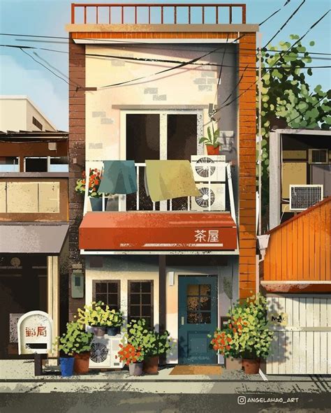 The Most Charming Facades Created Digitally By Artist Angela Hao