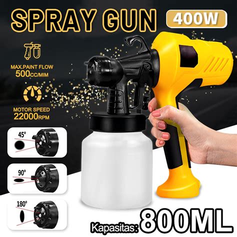 Jf Spraygun Elektrik Semprotan Cat Listrik Ml Pekerjaan Kayu Kuas