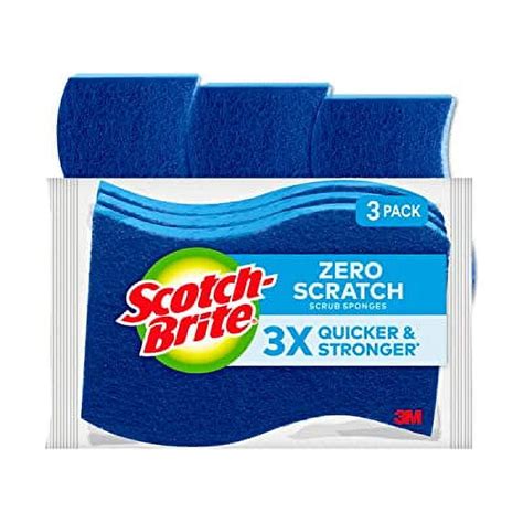 Scotch Brite Zero Scratch Non Scratch Scrub Sponges Sponges For