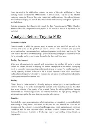 What Mercedes Could Do To Target The Middle Class Customer PDF