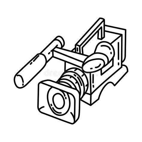 Video Camera News Icon Doodle Hand Drawn Or Outline Icon Style Stock