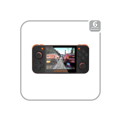 Anbernic RG 350 Retro Gaming Console (Black & Orange)