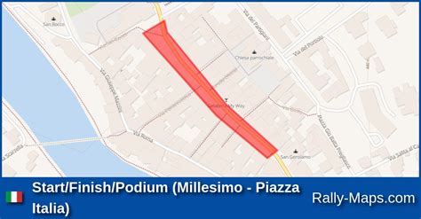 Start Finish Podium Millesimo Piazza Italia Stage Map Rally Valli