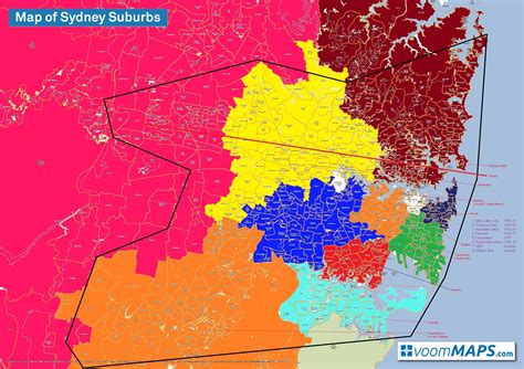 A Better Hopefully Map Of Sydney Nrl Teams Territory Nrl