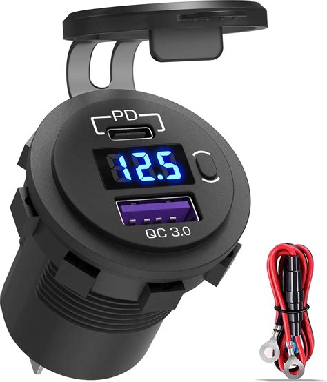 Gemcoo Qc Usb Auto Steckdose Kfz Ladeger T Mit Zwei Quick Charge