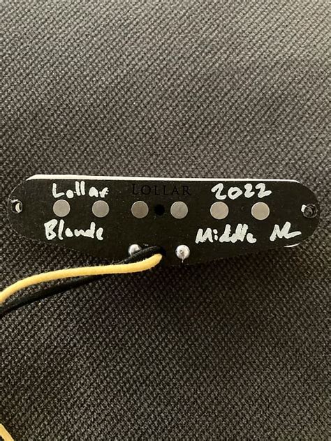 Lollar Vintage Blonde Strat Style Middle Pickup W White Cover Reverb