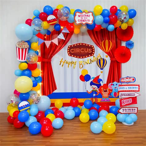 Colourful Circus Birthday Carnival Decor Balloon Decorations In Surat