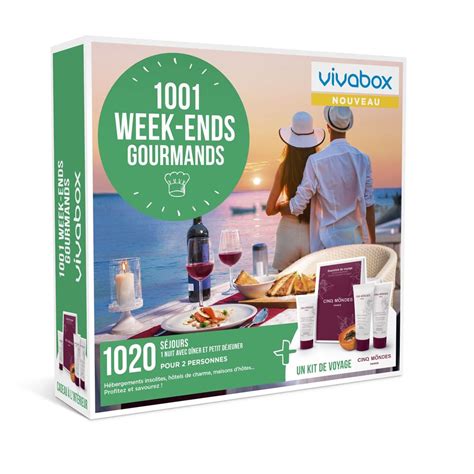 Coffret Cadeau Vivabox Week Ends Gourmands Coffret Cadeau