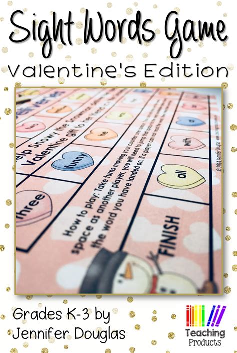 Valentine S Day Sight Words Game Boards Sight Word Games Sight Words Word Games