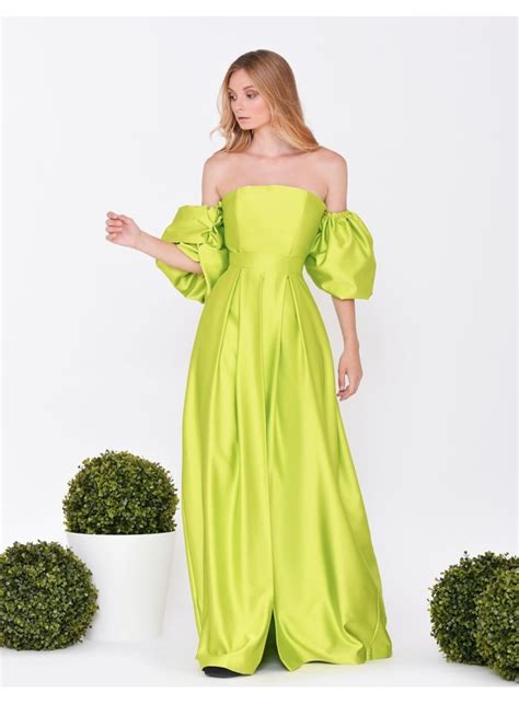 Vestido De Fiesta Escote Palabra De Honor Para Bodas INVITADISIMA