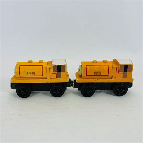 Thomas & Friends Wooden Railway BILL & BEN Flat Magnet & Staples Train 1994 | #4577967034