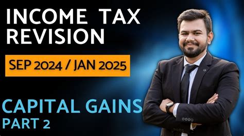 Ca Inter Income Tax Revision Sep Jan In English Capital Gains