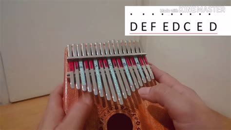 Easy Kalimba Tutorial Easy Inuyashas Lullaby Youtube