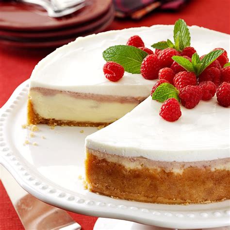 Raspberry Almond Cheesecake Recipe Taste Of Home