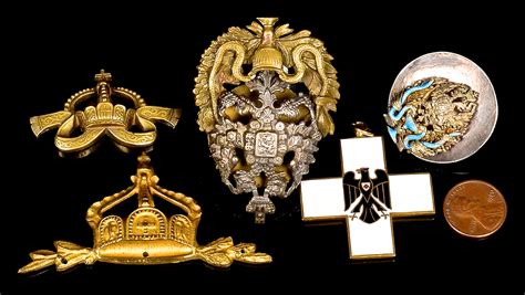 Lot 520 5 Russian Badges And Medals Incl Imperial Russian Case Auctions