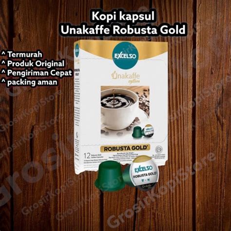 Jual Kopi Kapsul Excelso Unakaffe Robusta Gold Shopee Indonesia