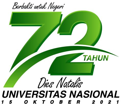 Download Logo And Twibbon Dies Natalis Unas Ke 72 Tahun Universitas