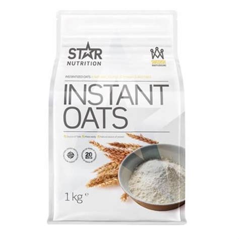 Köp Star Nutrition Instant Oats 1kg Hos