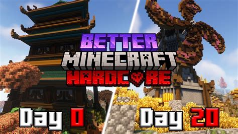 เอาชีวิตรอด 100 วัน ใน Better Minecraft Hardcore 1 Youtube