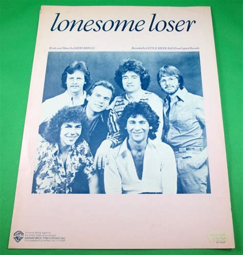 Lonesome Loser Piano Vocal Guitar Sheet Music Little River Band © 1979