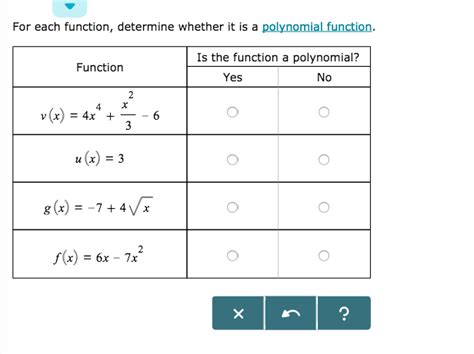 Solved For each function, determine whether it is a | Chegg.com