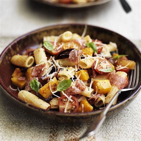 Roasted Butternut Squash And Salami Rigatoni Healthy Recipe Ww Uk