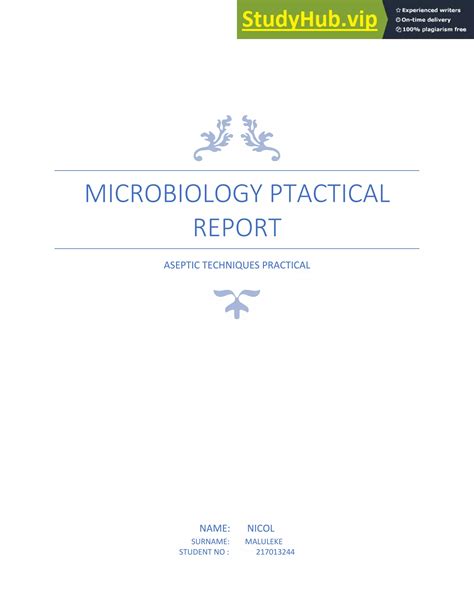 Aseptic Techniques Transfer Of Bacteria Pdf