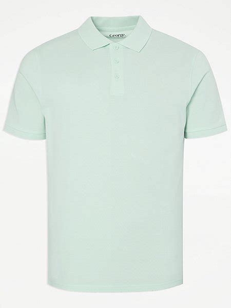 Mint Plain Polo Top Men George At Asda