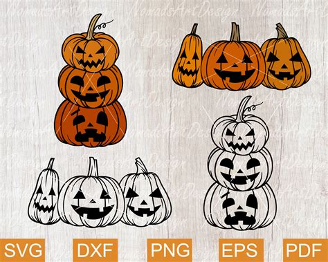 Jack O Lantern Svg Pumpkin Cut File Halloween Svg Files Etsy