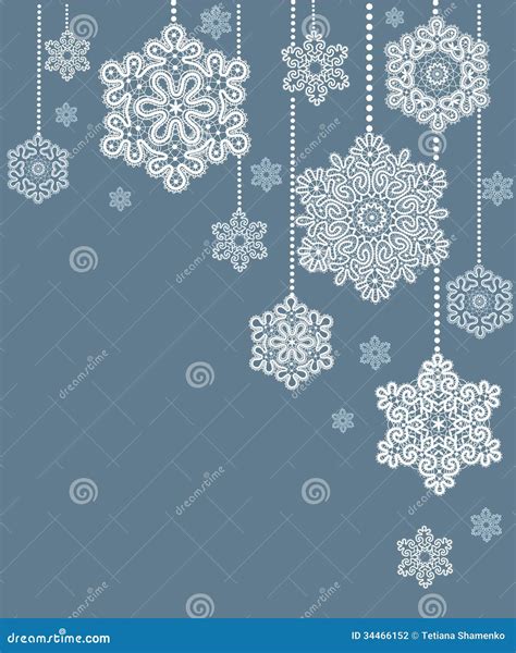 Cardi Con Il Fiocco Di Neve Di Natale. Illustrazione Vettoriale