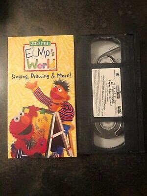 Sesame Street Elmo S World Singing Drawing More Vhs Ebay