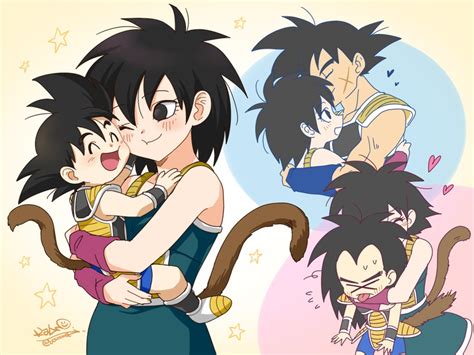 Son Goku Bardock Gine And Raditz Dragon Ball And 3 More Drawn By