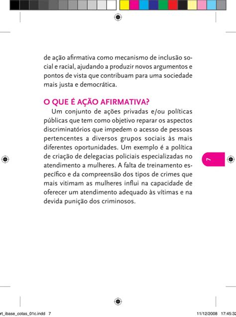 Cartilha Sobre Cotas Raciais PDF