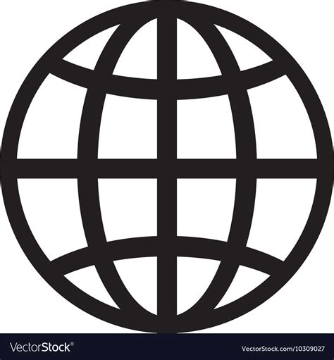 Globe connection global Royalty Free Vector Image