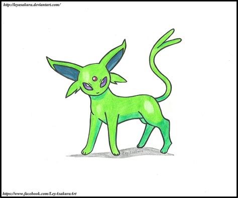 Shiny Espeon [Fan Art] by LeyAsakura on DeviantArt