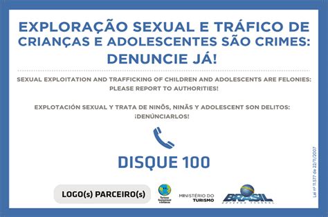 Ministério lança placa contra exploração sexual e tráfico de crianças