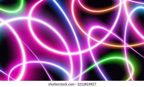 Neon Lights Background Glow Light Effect Stock Vector (Royalty Free ...