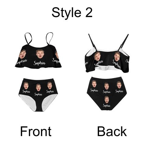Custom Swimsuit Bathing Suit Face Bikini Personalized Face Etsy
