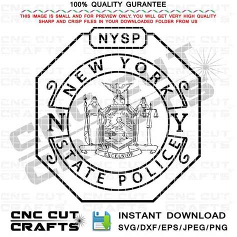 New York State Police Svg NYSP Vector Badge Patch Logo | Etsy