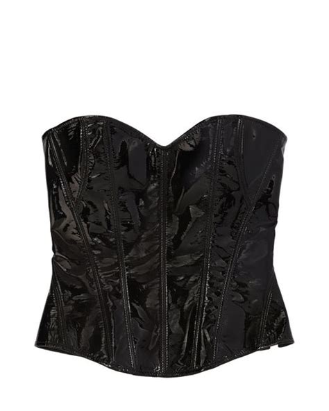 Kiki De Montparnasse Patent Leather Corset In Black Lyst