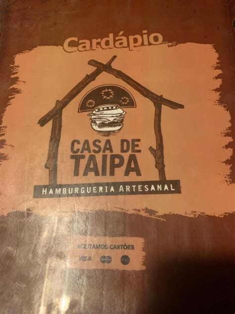 Menu Em Casa De Taipa Hamburgueria Artesanal Restaurante Bom Jesus