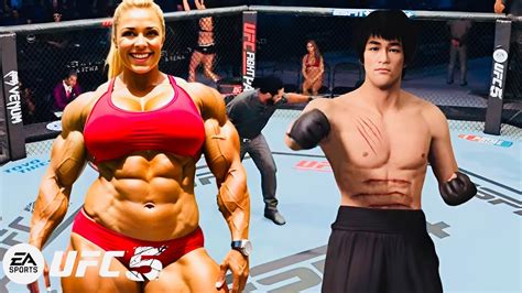 PS5 Bruce Lee Vs Elizabeth Muscular Girl EA Sport UFC 5 YouTube